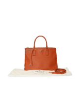 SAFFIANO LUX DOUBLE ZIP GALLERIA SATCHEL