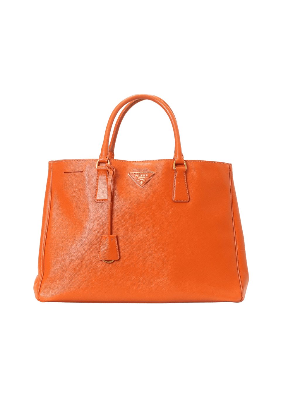 Bolsa Prada Saffiano Lux Galleria Laranja Original – Gringa