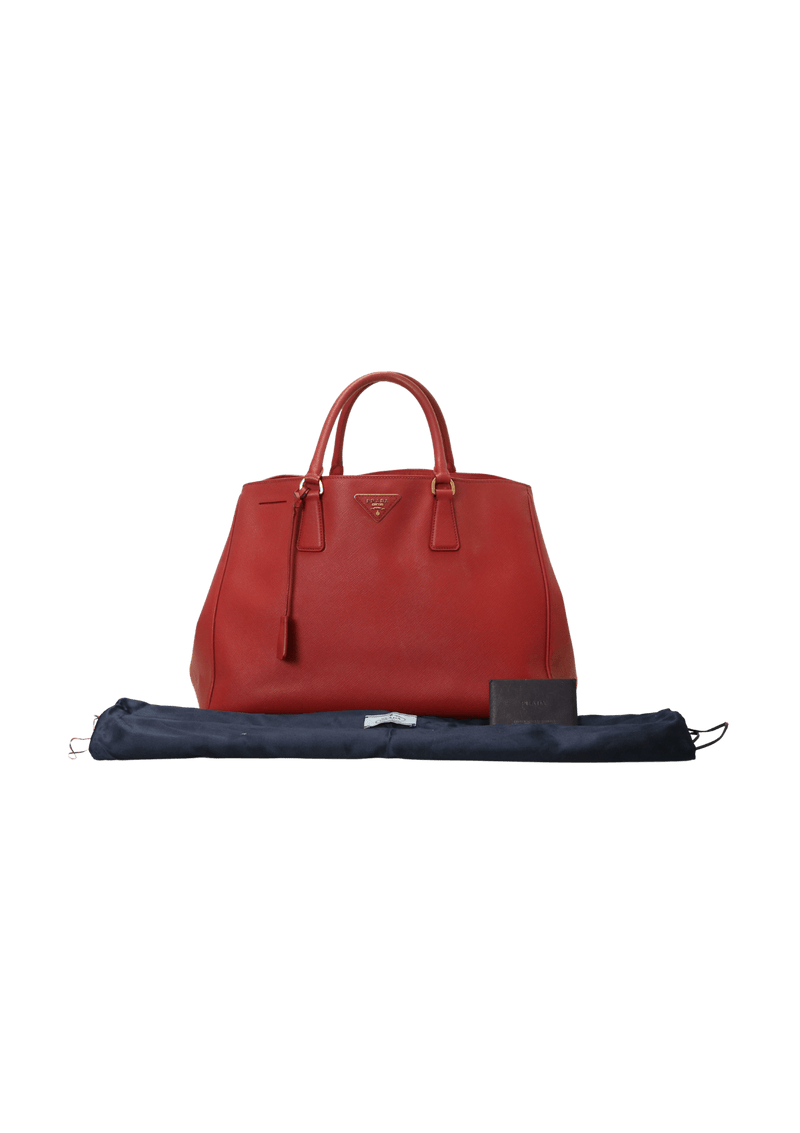 Bolsa Prada Saffiano Lux Galleria Vermelho Original – Gringa