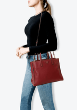 SAFFIANO TRIPLE POCKET TOTE