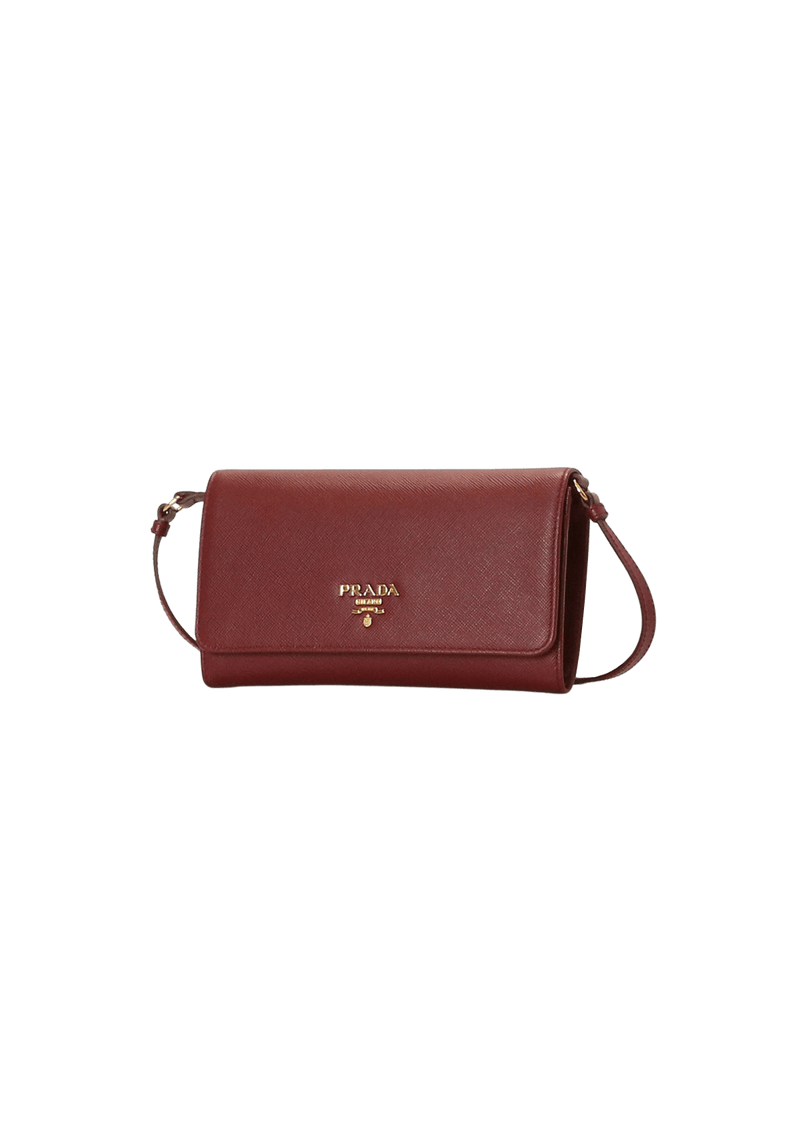 SAFFIANO WALLET ON STRAP