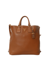 VITELLO DAINO ZIP SHOPPER TOTE