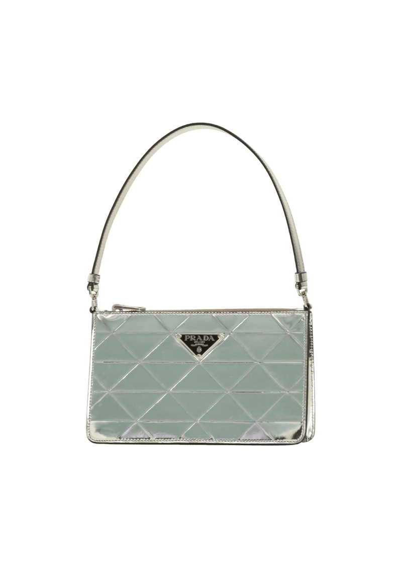 SILVER METALLIC MINI BAG