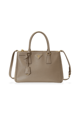 SMALL SAFFIANO LUX DOUBLE ZIP GALLERIA SATCHEL