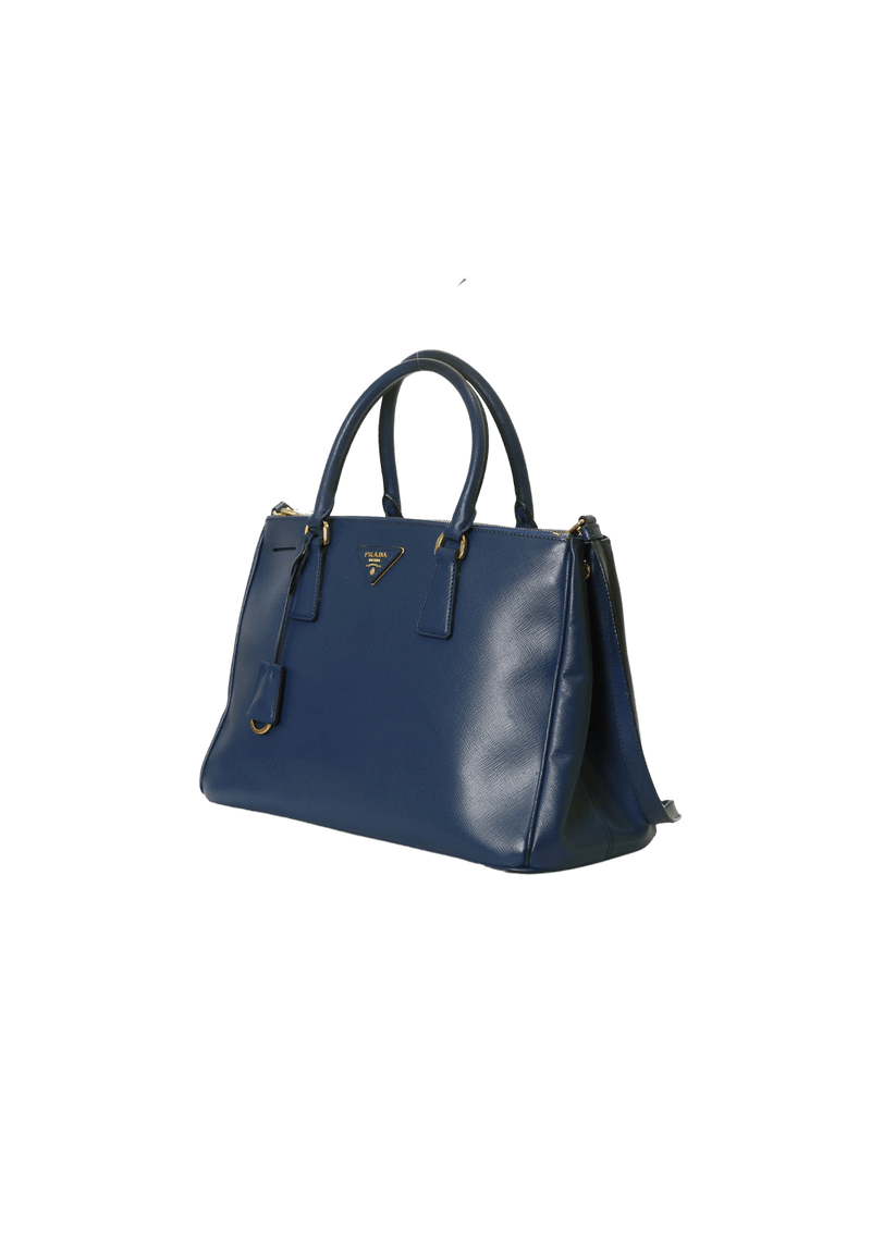 SMALL SAFFIANO LUX DOULE ZIP GALLERIA