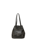 SOFT CALF STUDDED BUCKET BAG