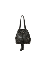 SOFT CALF STUDDED BUCKET BAG
