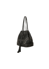 SOFT CALF STUDDED BUCKET BAG