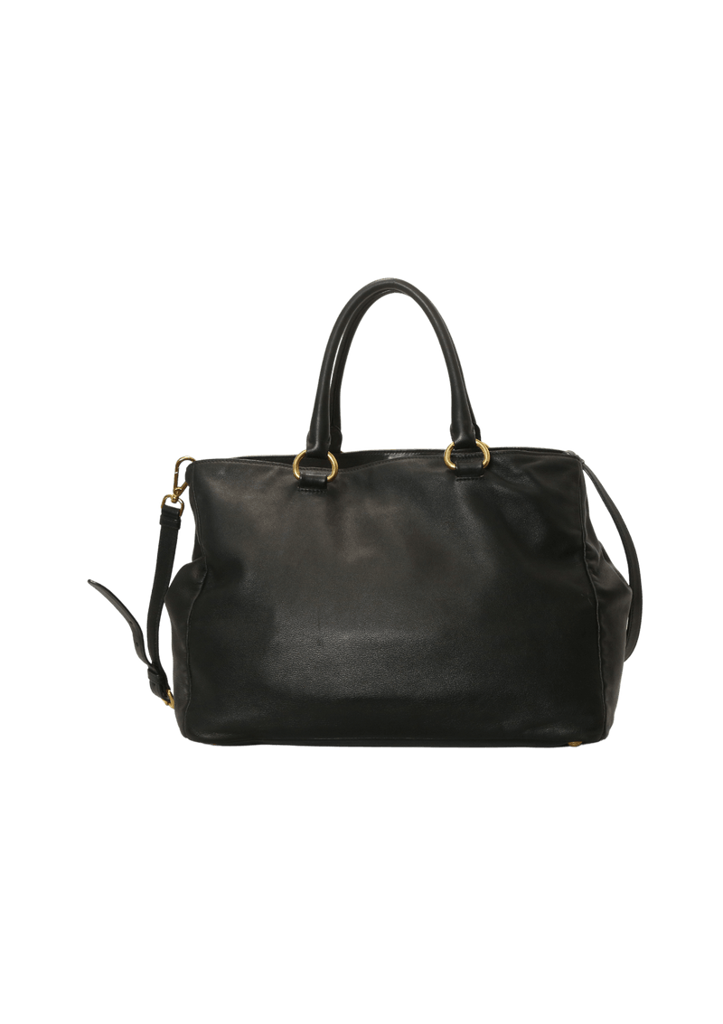 SOFT CALFSKIN FRONT ZIP SATCHEL