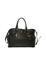 SOFT CALFSKIN FRONT ZIP SATCHEL