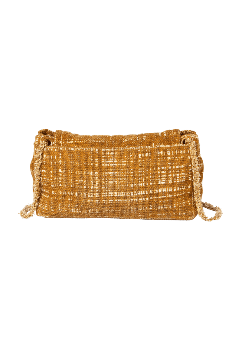 TELA TWEED FLAP BAG