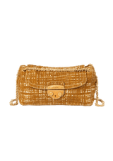 TELA TWEED FLAP BAG