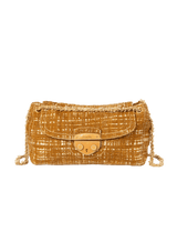 TELA TWEED FLAP BAG