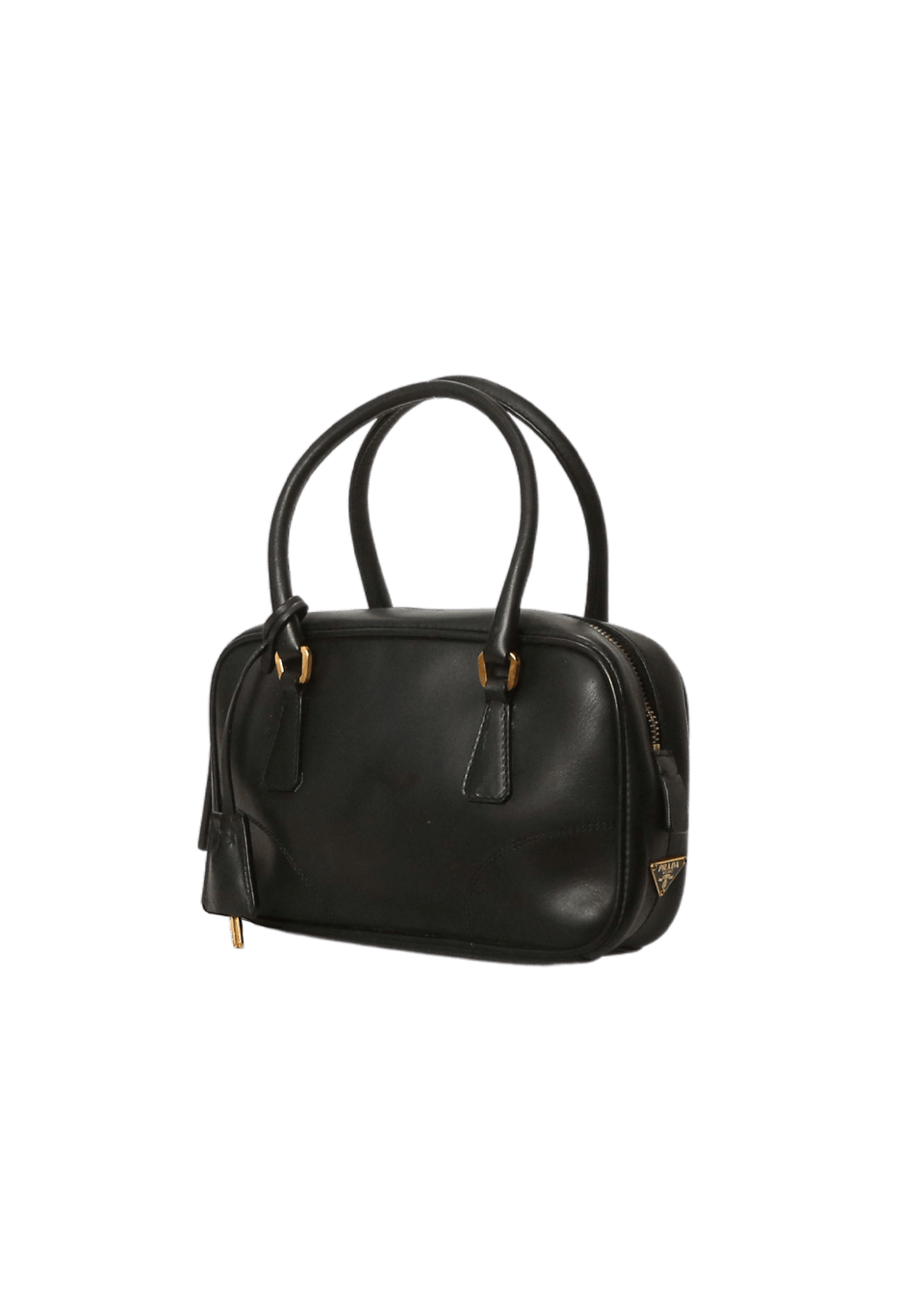 VINTAGE MINI CITY CALF BOWLER BAG