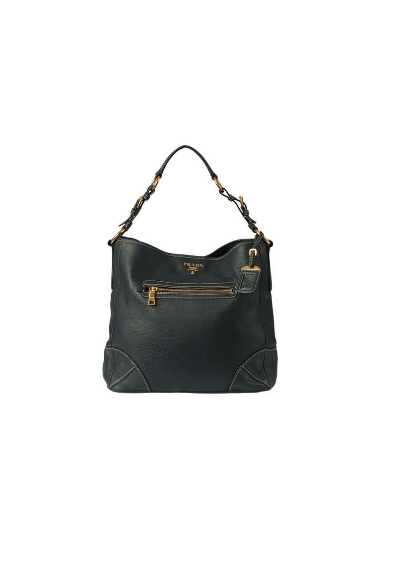 VITELLO DAINO FRONT ZIP BAG