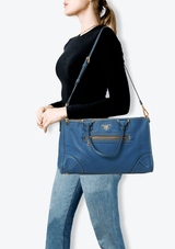 VITELLO DAINO FRONT ZIP BAG 