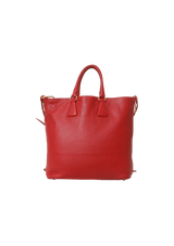 VITELLO DAINO ZIP SHOPPER TOTE