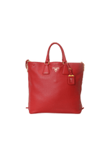 VITELLO DAINO ZIP SHOPPER TOTE