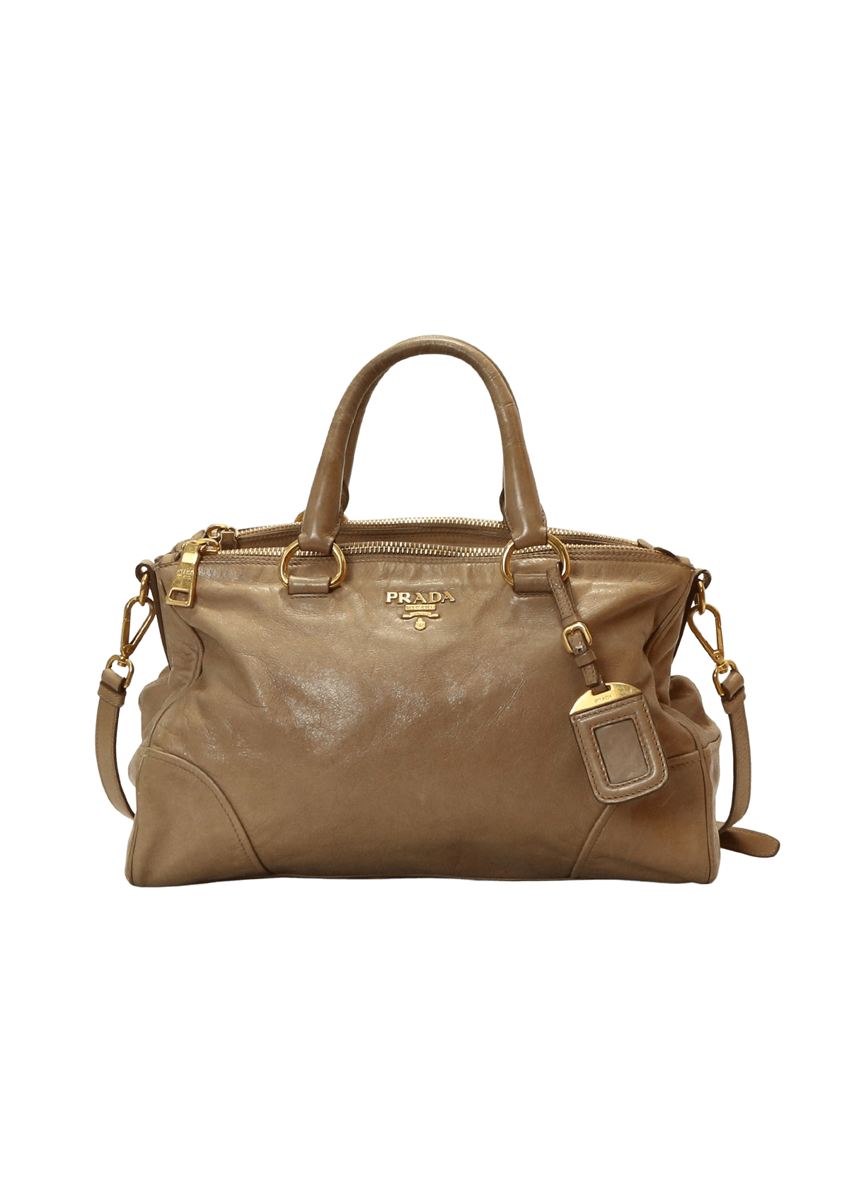 Bolsa Prada Vitello Double Zip Satchel Bege Original – Gringa Bolsa Prada Vitello Double Zip Satchel Bege Original – Gringa