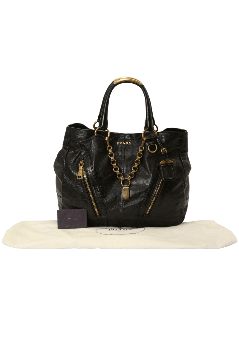 VITELLO SHINE CHAIN TOTE