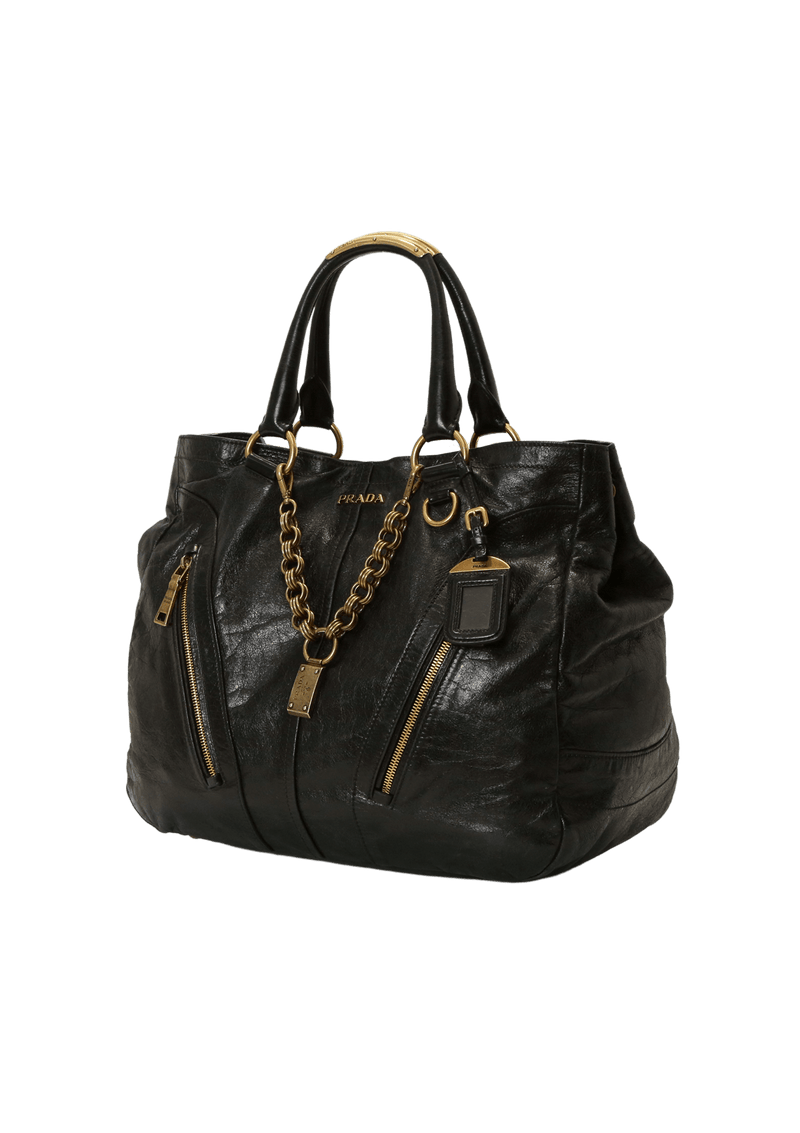 VITELLO SHINE CHAIN TOTE