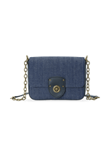 DENIM FLAP BAG