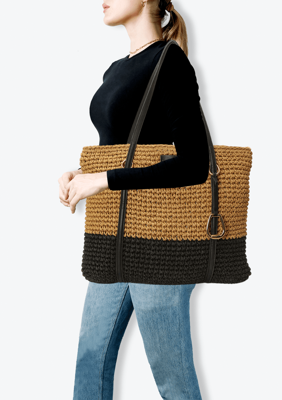 LANGDON STRAW TOTE