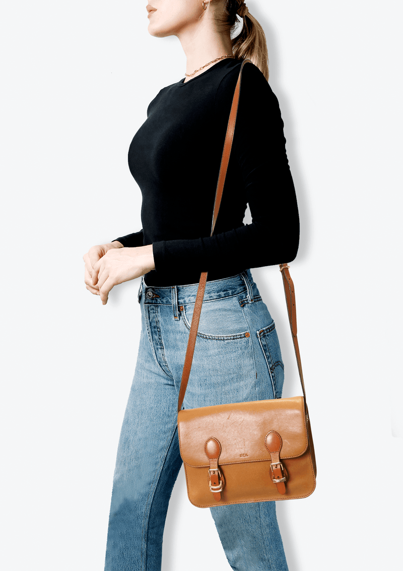 LEATHER MESSENGER BAG