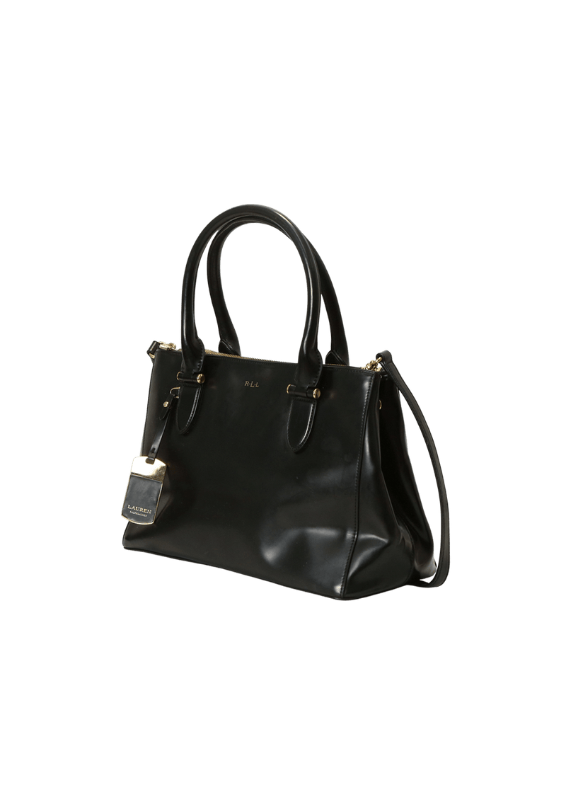 Lauren ralph lauren double 2025 zip satchel