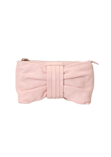 LEATHER BOW CLUTCH