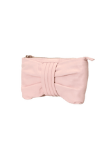 LEATHER BOW CLUTCH