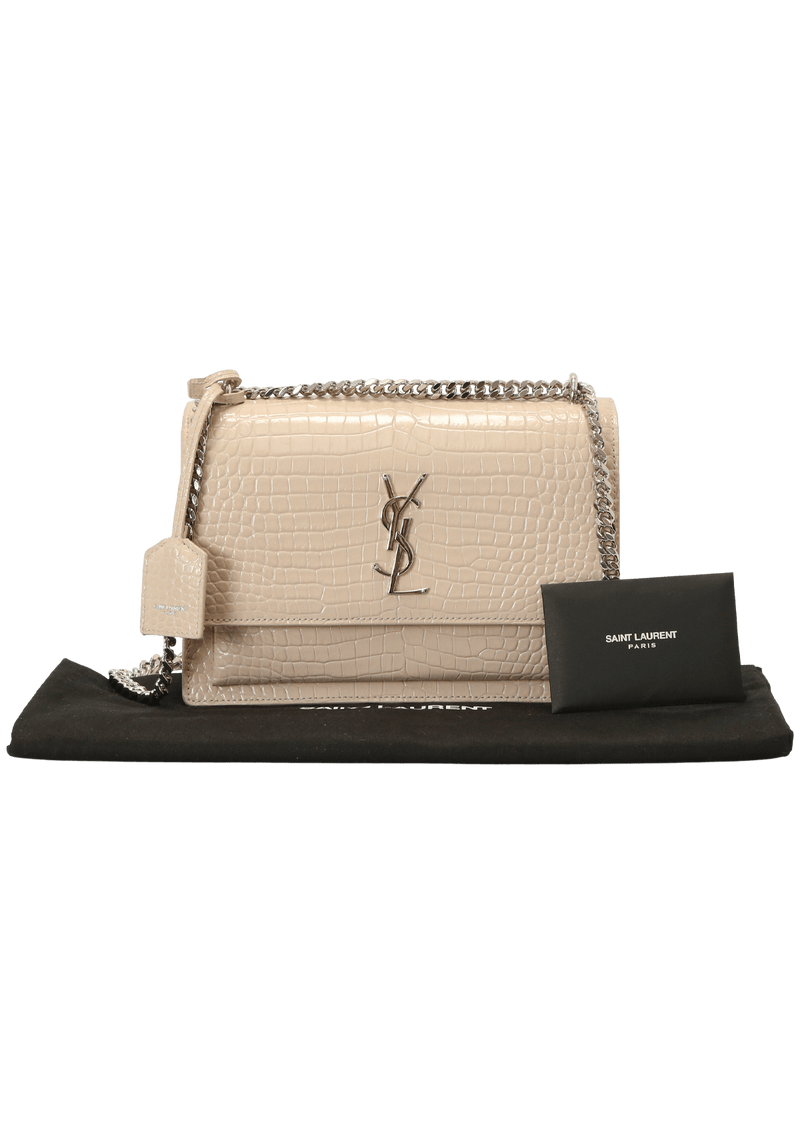 MEDIUM CROCO SUNSET BAG