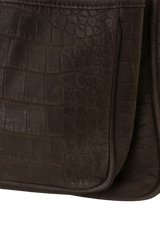 CROCODILE EMBOSSED NUBUCK MEDIUM NIKI BAG