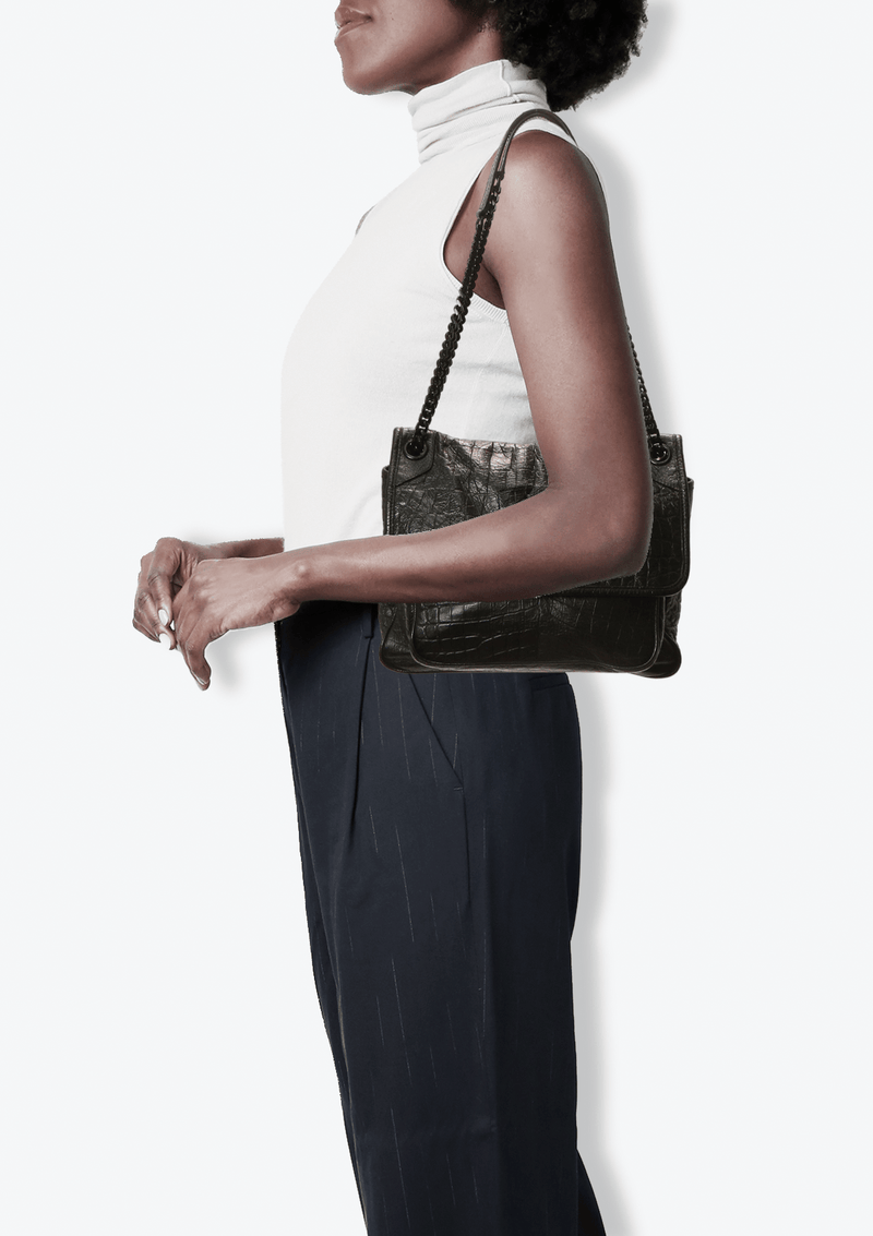 CROCODILE MEDIUM NIKI BAG