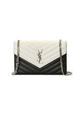 MATELASSÉ ENVELOPE CHAIN WALLET