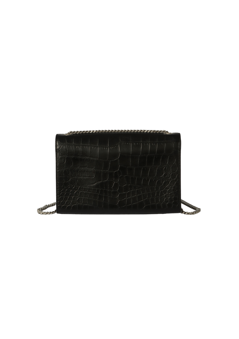 MEDIUM KATE TASSEL CROCODILE EMBOSSED