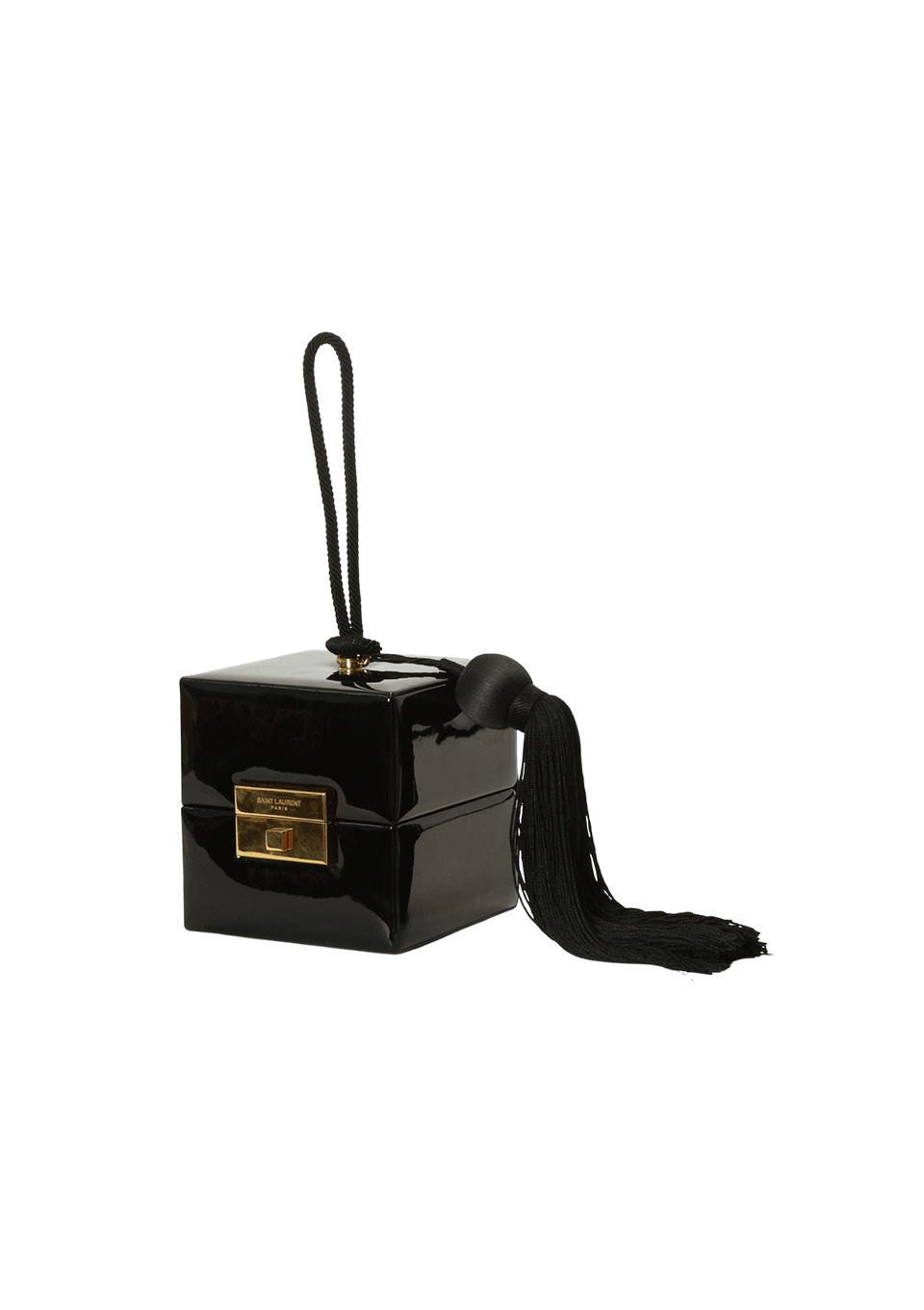 バッグ SAINT LAURENT CUBE Bolsa cube míni com corrente CASSANDRE MATELASSÉ CARRÉ em couro de