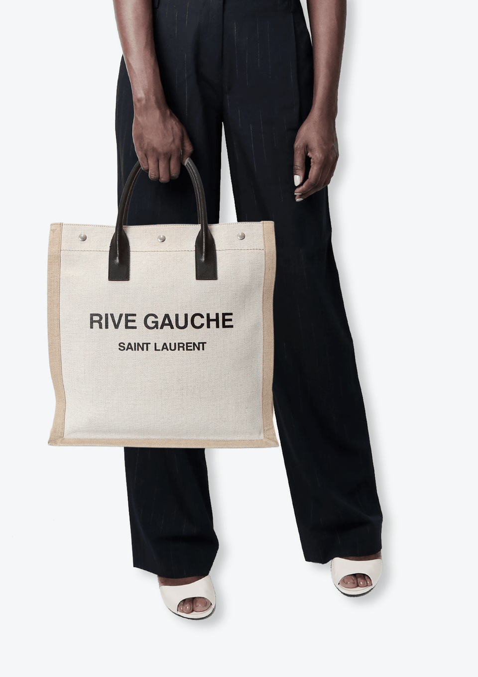 Bolsa Saint Laurent Rive Gauche Tote Bege Original – Gringa