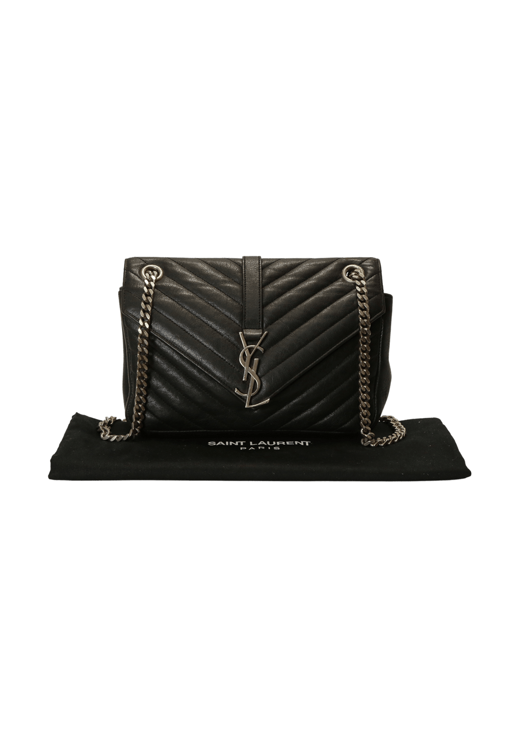 Bolsa Saint Laurent Small College Bag Preta Original – Gringa