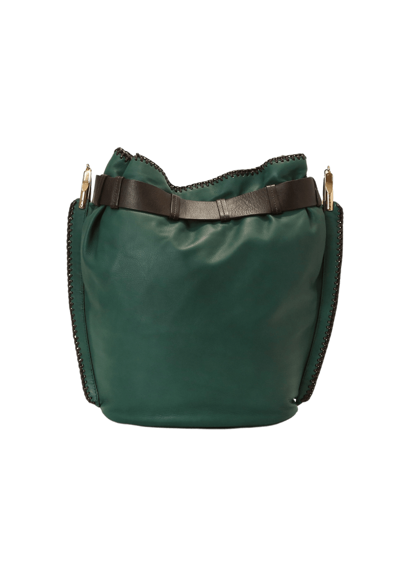 LEATHER BUCKET BAG