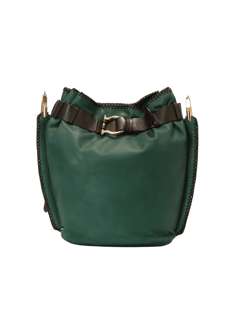 LEATHER BUCKET BAG