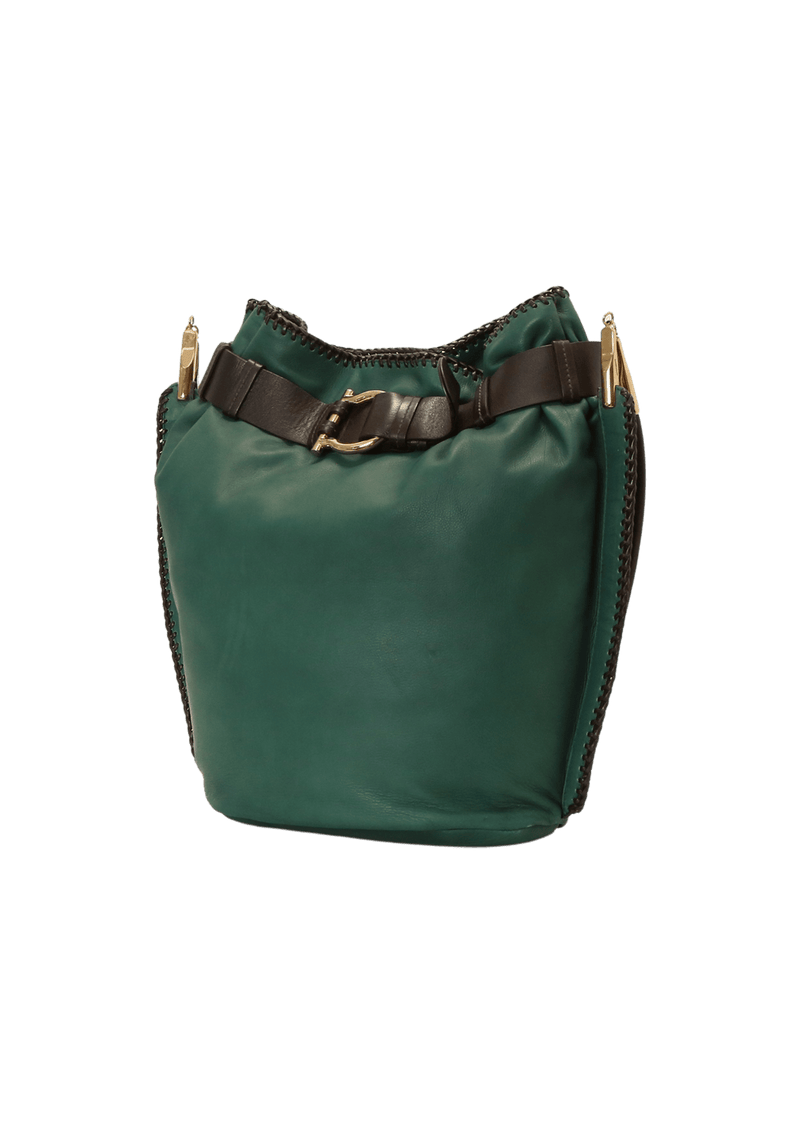 LEATHER BUCKET BAG