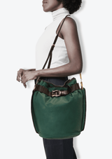 LEATHER BUCKET BAG