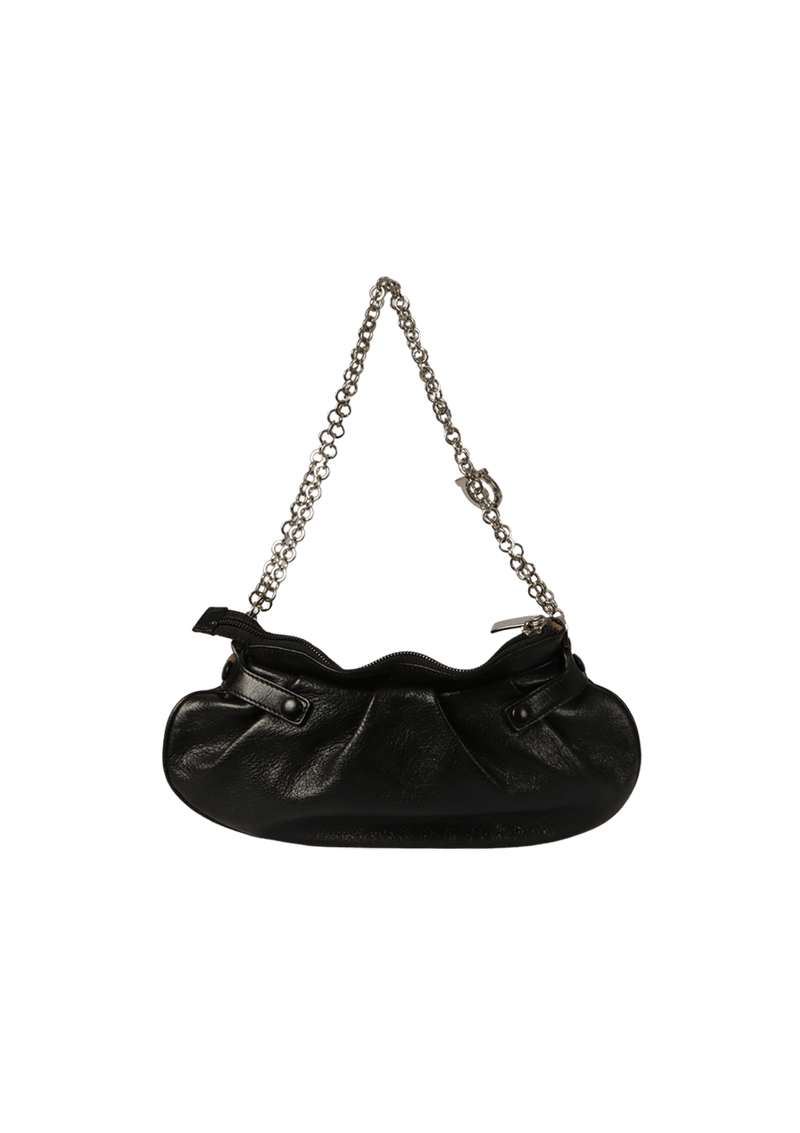 LEATHER CHAIN-LINK BAG