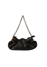 LEATHER CHAIN-LINK BAG