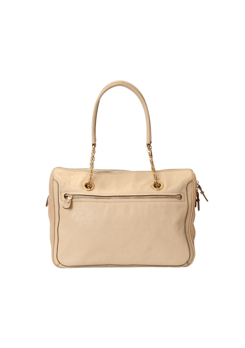 LEATHER FANYA TOTE BAG