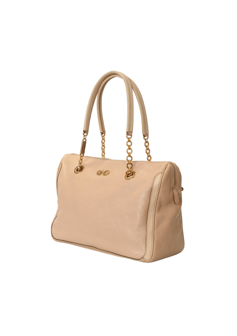 LEATHER FANYA TOTE BAG