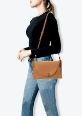 LEATHER FLAP BAG