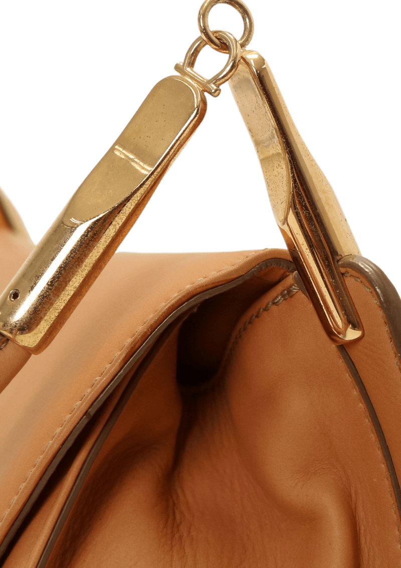 LEATHER FLAP BAG