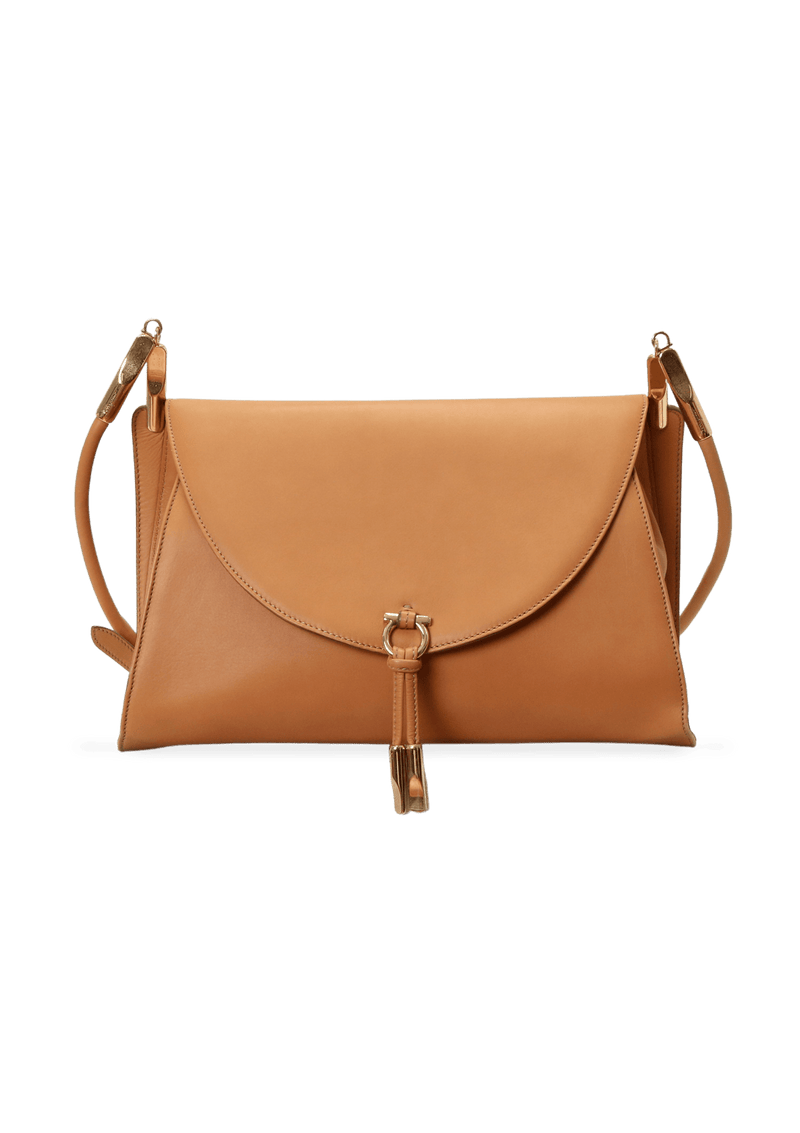 LEATHER FLAP BAG